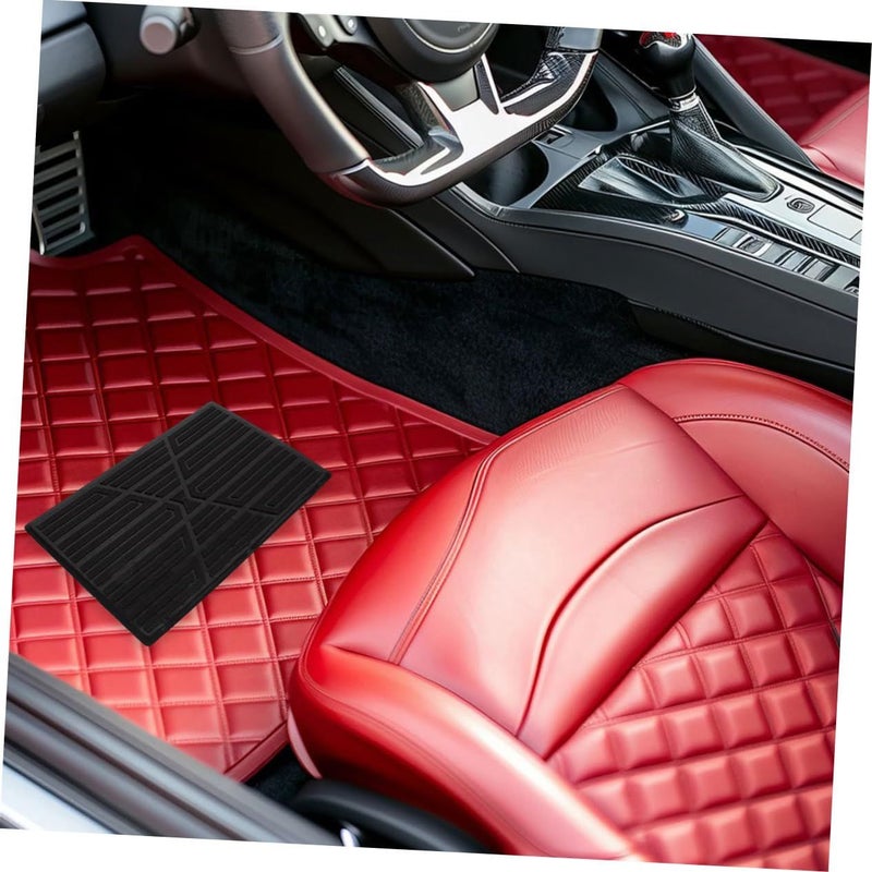 Garneck 2pcs Black Rubber Car Floor Mat Heel Repair Patch Automotive - Image 5