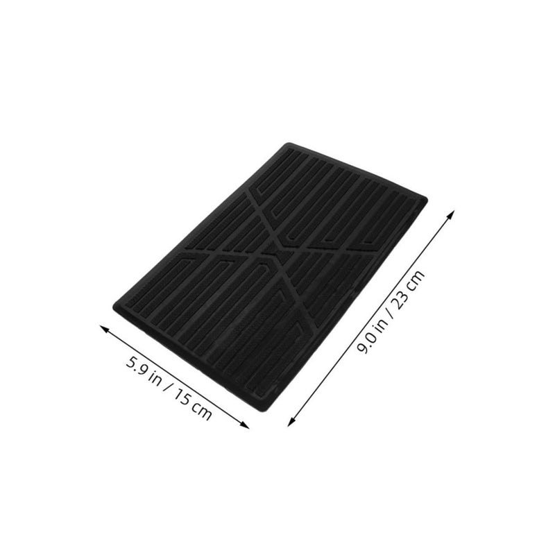 Garneck 2pcs Black Rubber Car Floor Mat Heel Repair Patch Automotive - Image 3