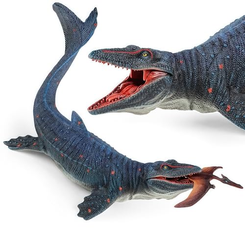 Gemini&Genius Realistic Mosasaurus & Pterosaur Dinosaur Toys for Kids, Play & Display Gifts or Party Supplies, Collection, Bath Toys - Image 2