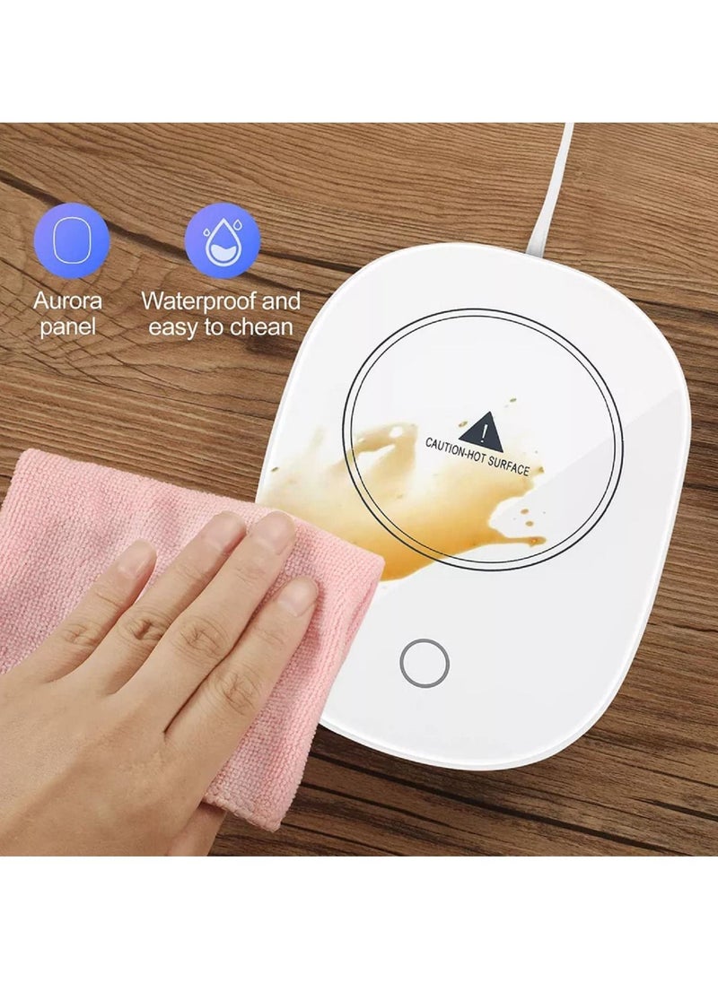 Lucky Coffee Warmer Plate, Cup Warmer for Desk Automatic Shut Off, Beverage Warmers with Touch Screen Switch for All Cup Coffee Water Milk Tea 131℉/55℃  - Image 4