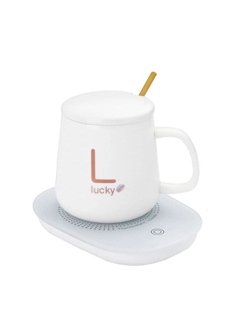 Lucky Coffee Warmer Plate, Cup Warmer for Desk Automatic Shut Off, Beverage Warmers with Touch Screen Switch for All Cup Coffee Water Milk Tea 131℉/55℃  - Image 3