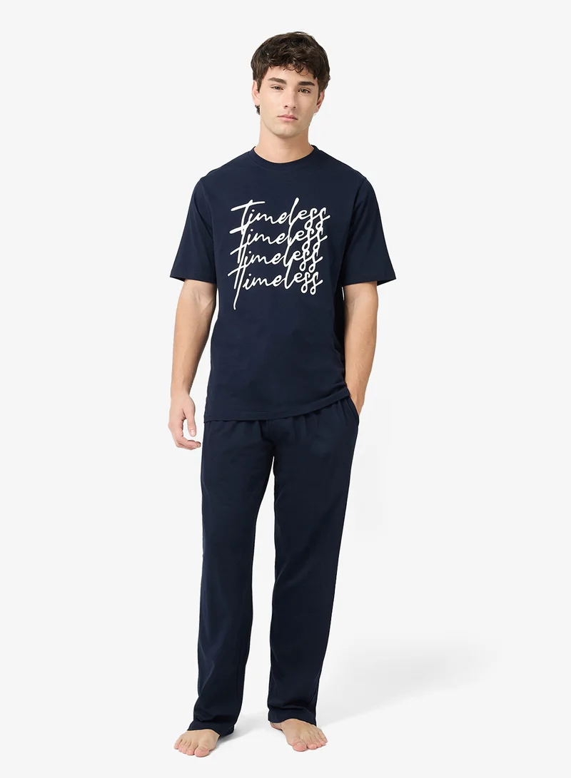 Seventy Five Nightwear T-Shirt and Pant Set