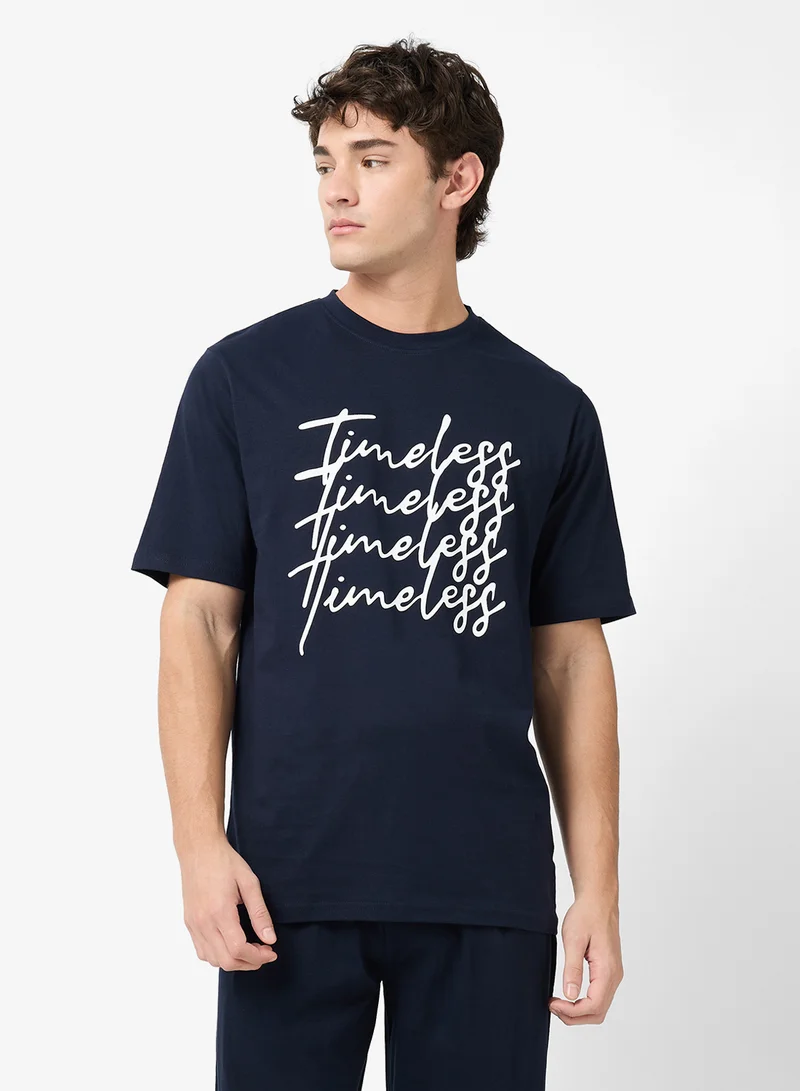 Seventy Five  Nightwear T-Shirt and Pant Set for Men | Best Price UAE