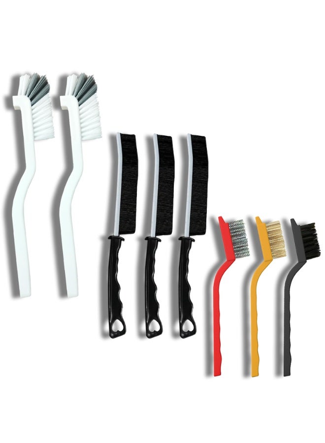 Crevice Cleaning Brush Set, Multi-Purpose Hard Bristle Brushes for Deep Cleaning Kitchen, Bathroom, Grout, Sink, Cup, Teapot, Bottle, Blender, Corners, Tight Spaces & More - Image 5