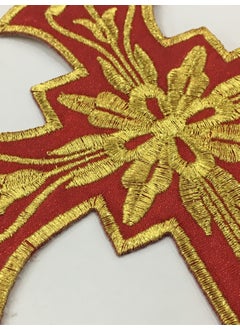 Karan Tuhafiye Karan Haberdashery Cross Badge Cloth Iron-On Embroidery Badge 12*11 cm  - Image 2