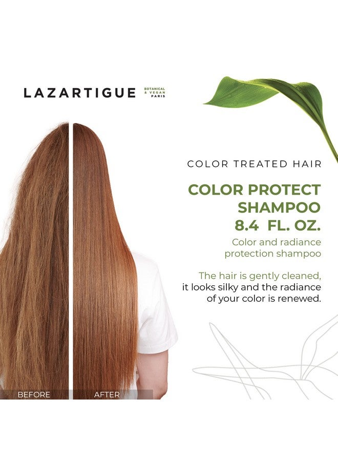 Lazartigue Colour Protect & Radiance Protection Shampoo Enriched With Camellia Oil Hydrates Hair Fiber Fixes Color And Prevents Pigment Loss Vega Citrus 8.4 Fl Oz - Image 3