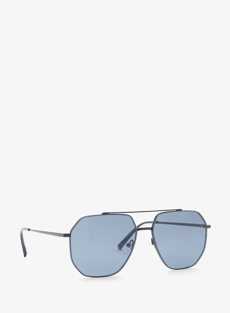 Seventy Five Polarized Lens Square Aviatoe Sunglasses