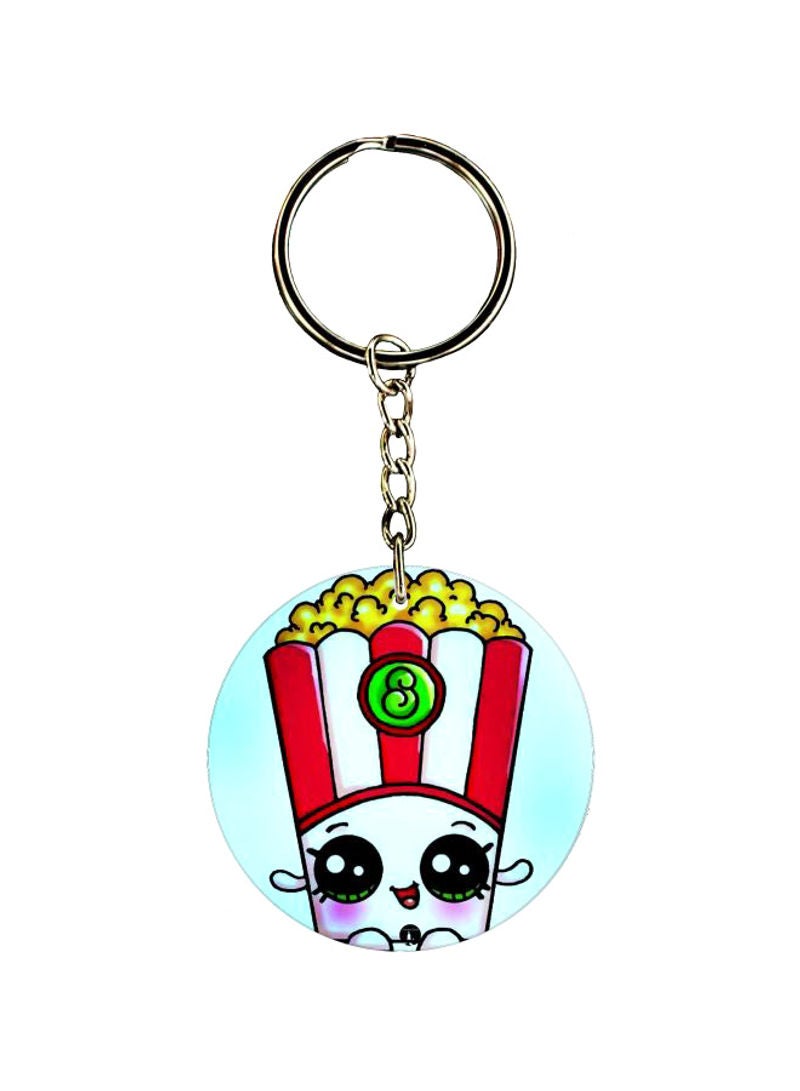 RKN Double Sided Popcorn Printed Keychain