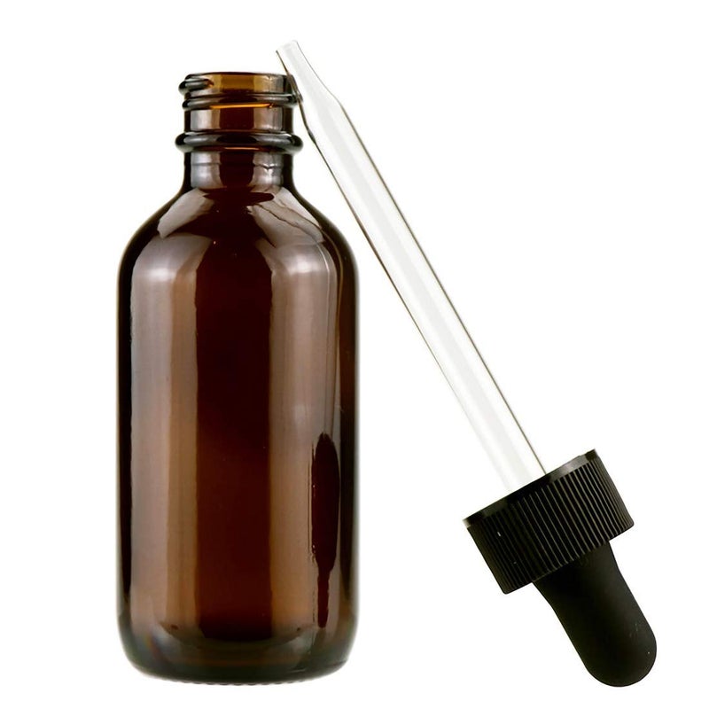 Kingrol Kingrol 30 Pack Amber Glass Bottles with Glass Eye Dropper 2 oz Dropper Bottles for Essential Oils Perfumes Aromatherapy Chemistry Lab Chemicals  - Image 3