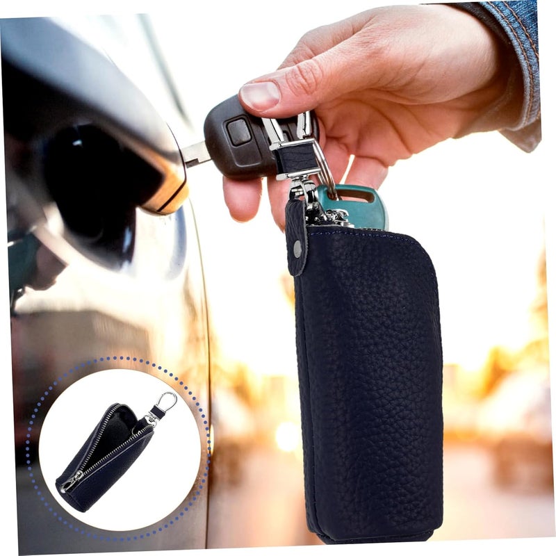 OUNONA Multi-Functional Soft Key Holder Pouch Secure Zipper Closure for Organizing Car Keys and Essentials Versatile Keychain Bag for Everyday Use - Image 5
