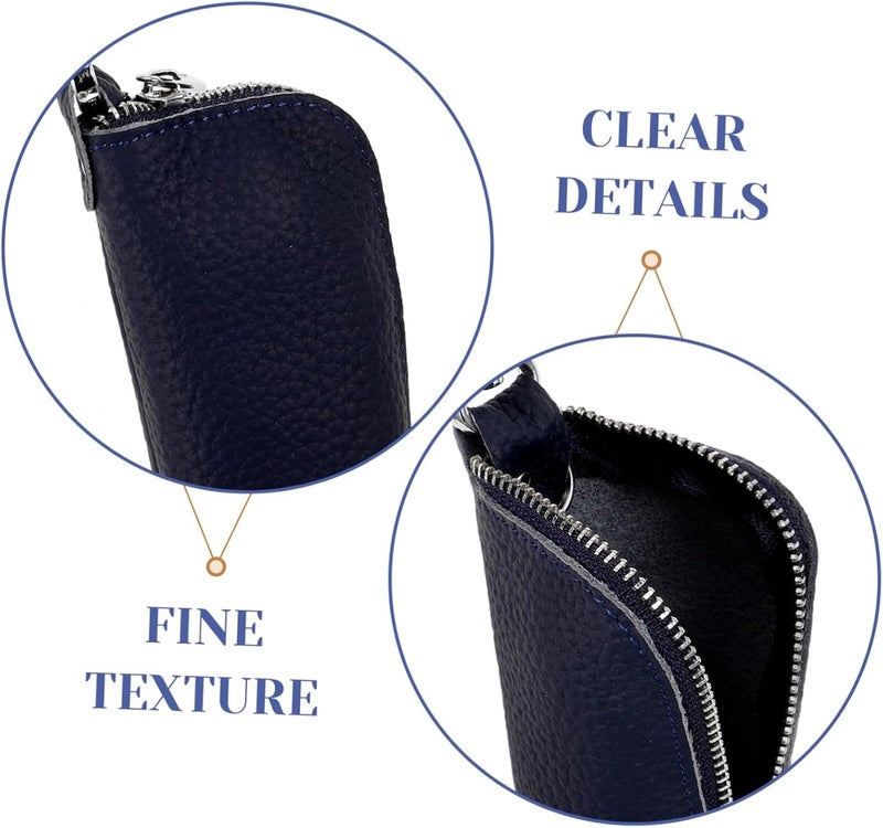 OUNONA Multi-Functional Soft Key Holder Pouch Secure Zipper Closure for Organizing Car Keys and Essentials Versatile Keychain Bag for Everyday Use - Image 3
