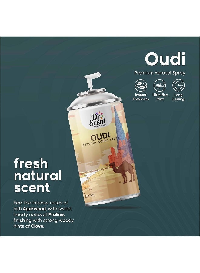 Dr Scent Air Freshener Oudi Aerosol Spray (300ml) - Image 2