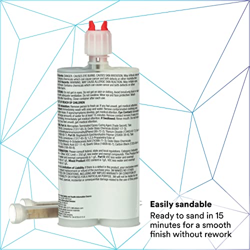 3M EZ Sand Multi Purpose Repair Material, 05887, Ready-To-Use, Two-Part Epoxy Finishing Adhesive, 200 mL/6.75 fl oz Cartridge - Image 4
