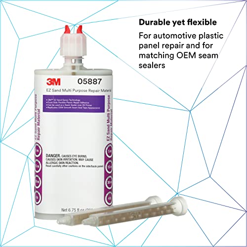 3M EZ Sand Multi Purpose Repair Material, 05887, Ready-To-Use, Two-Part Epoxy Finishing Adhesive, 200 mL/6.75 fl oz Cartridge - Image 2