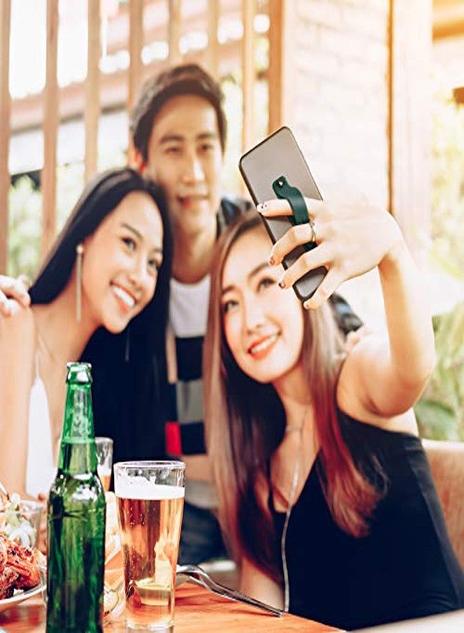 Weewooday 12 Pcs Phone Grip Strap Telescopic Finger Strap Bracket Portable Phone Finger Kickstand Handle Grip Holder(Soft Colors) - Image 5