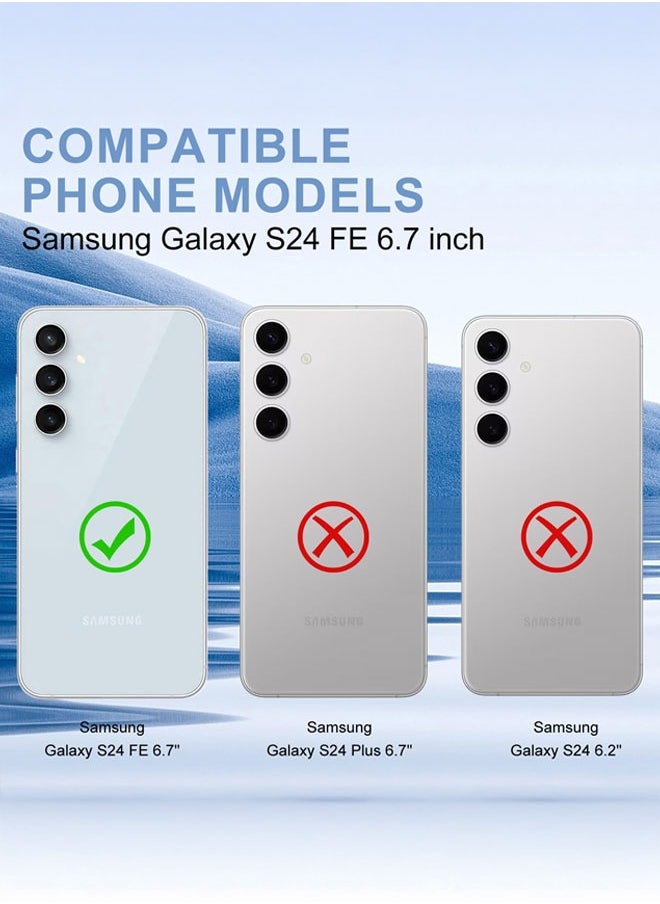 Tersely - Case for Samsung Galaxy S24 FE 5G 2024, Magnetic Cover Compatible with MagSafe, Hard Back Slim Shockproof Bumper, Support Wireless Charging - Image 1