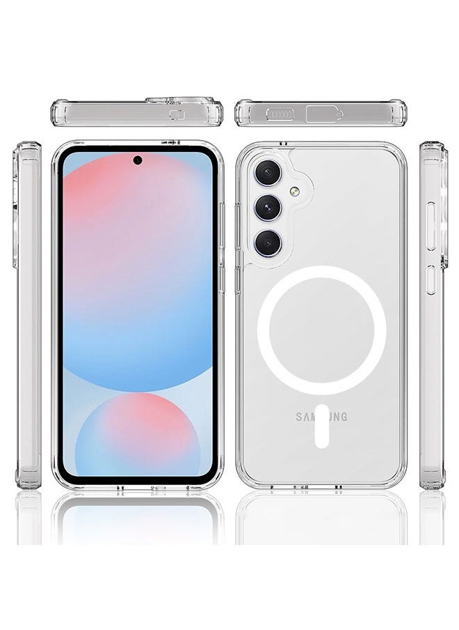 Tersely - Case for Samsung Galaxy S24 FE 5G 2024, Magnetic Cover Compatible with MagSafe, Hard Back Slim Shockproof Bumper, Support Wireless Charging - Image 1