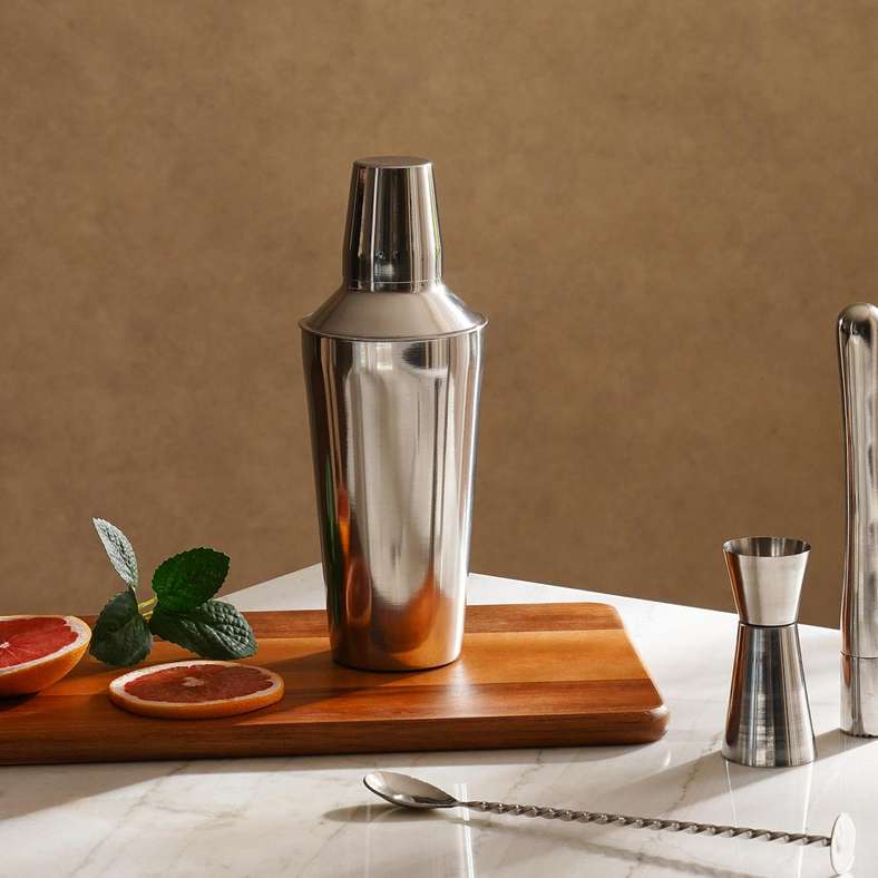 Pan Home خلاط كوكتيل كروم 750 مل للبالغين