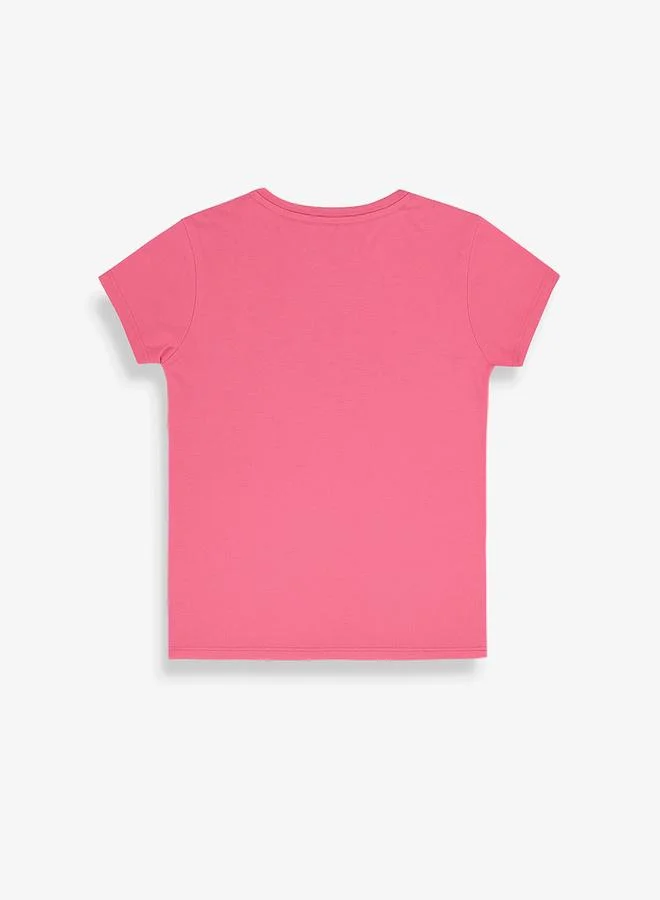 Looney Tunes Graphic Print Round Neck Fashion T-shirt