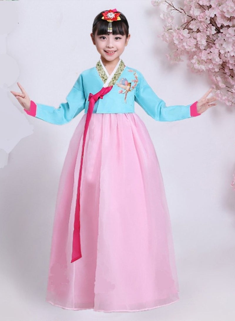 GUDOO Princess Costume for Gril KoreanTraditional Long Sleeve Hanbok Dress Cosplay Costume Set With Accessories Kit - Image 5