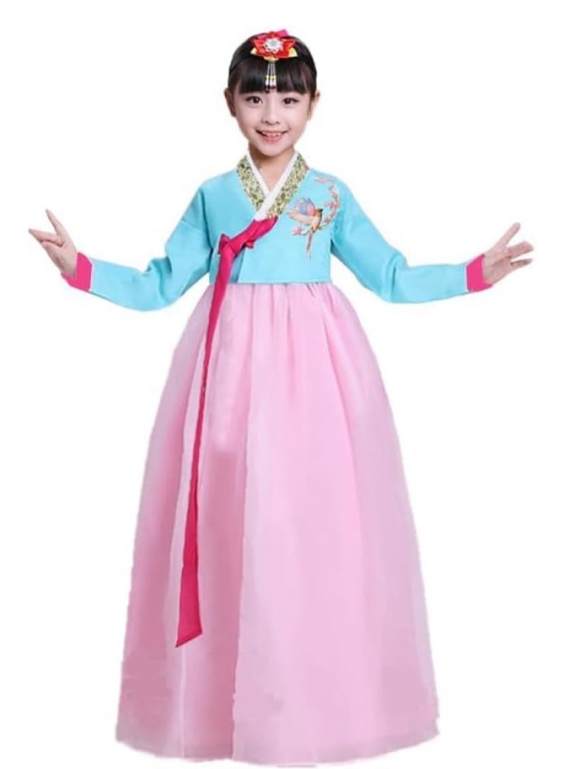 GUDOO Princess Costume for Gril KoreanTraditional Long Sleeve Hanbok Dress Cosplay Costume Set With Accessories Kit - Image 1