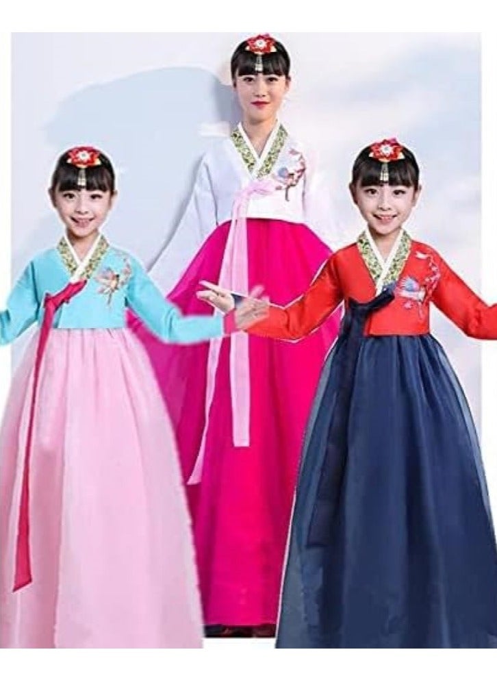 GUDOO Princess Costume for Gril KoreanTraditional Long Sleeve Hanbok Dress Cosplay Costume Set With Accessories Kit - Image 3