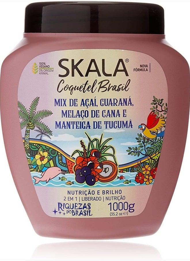 SKALA Hair Treatment Cream 1000G (COQUETEL BRASIL), MIXED, 35.27 Ounce  - Image 1