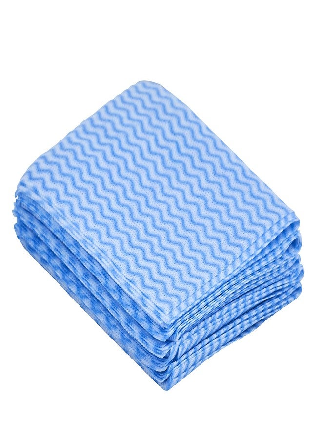 Superio Handy Wipes for Kitchen - Blue Reusable Multi-Purpose Heavy-Duty Cleaning Cloth for House, Bathroom, and Office. Disposable Dish Towel (5 - Image 1