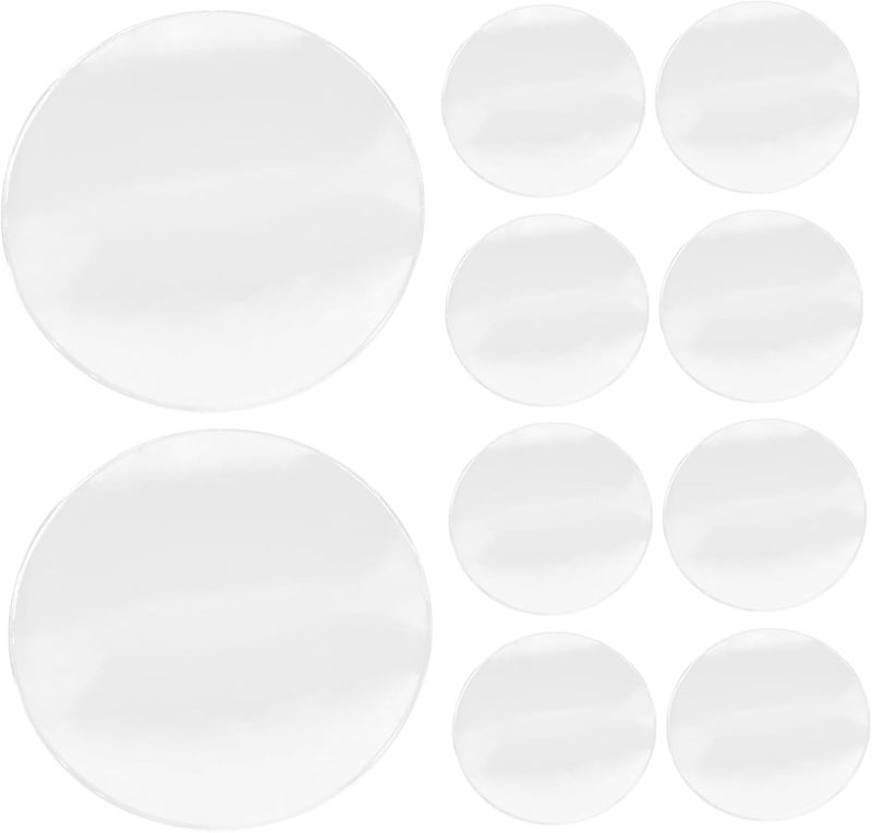 FRCOLOR 10pcs Acrylic Lens for Reading and Crafting Magnification Lenses for Easy Installation for Observation and Hand-Making Activities - Image 1
