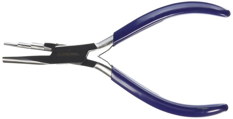 EuroTool Concave and Round Nose 3-Step Wire Looping Jewelry Pliers | PLR-748.00 - Image 3