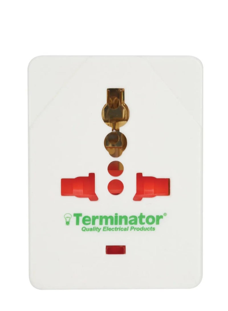 Terminator RACO Terminator Pack Of 2 Universal Multi Plug Socket Adapter  - Image 2