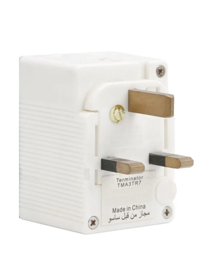 Terminator RACO Terminator Pack Of 2 Universal Multi Plug Socket Adapter  - Image 3