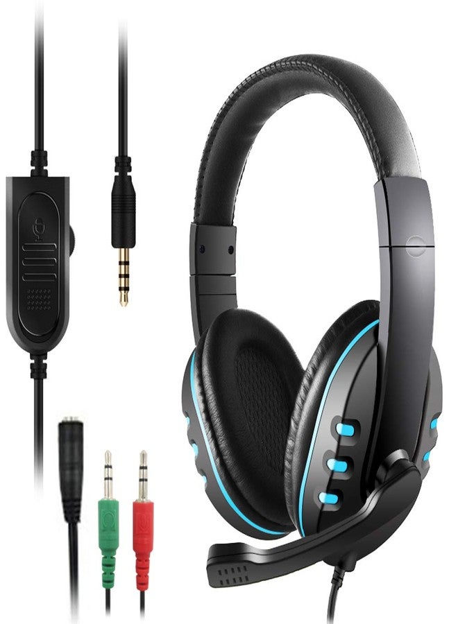 DaKuan 3.5mm Gaming Headset, Over Ear Noise Isolating Headphone with Mic and Volume Control,Compatible with Laptop, PC, PS4, Xbox One Controller, Bonus with Extra 3.5mm Adapter - Image 1