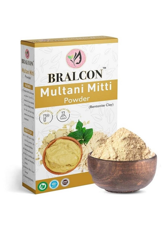 BRALCON Multani Mitti Powder | Bentonite Clay | Healing Clay | 100% Natural Multani Mitti Powder for Hair & Skin Care | Pack of 1 | 100gm - Image 1