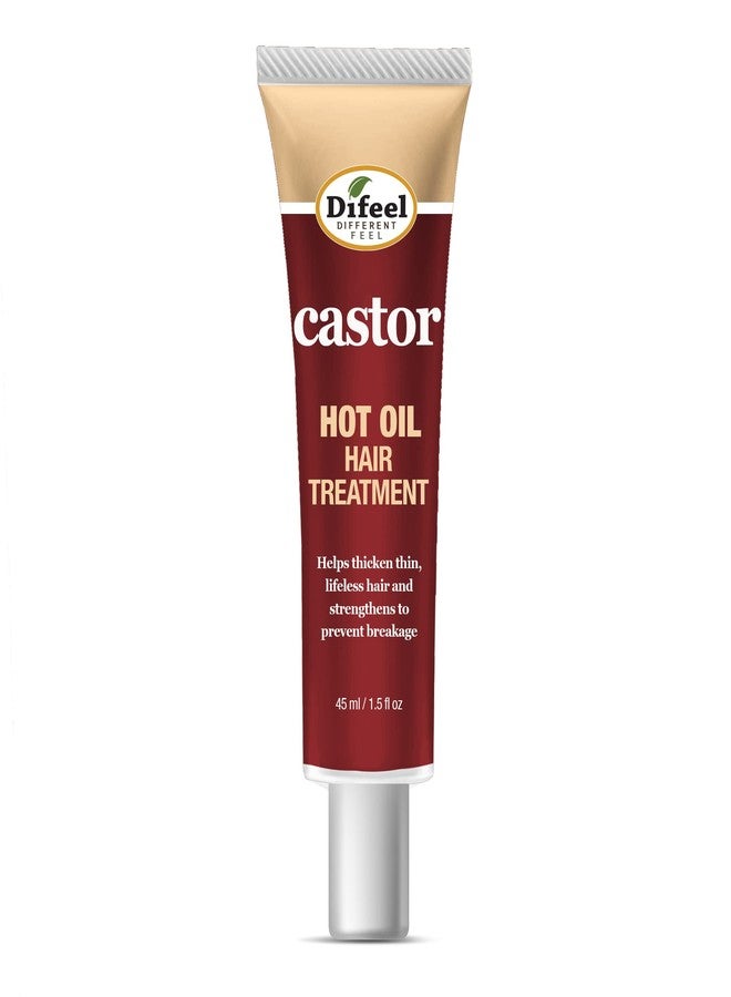 Difeel Hot Oil Hair Treatment with Castor Oil 1.5 oz. - Natural Castor Oil for Hair Growth - Image 1