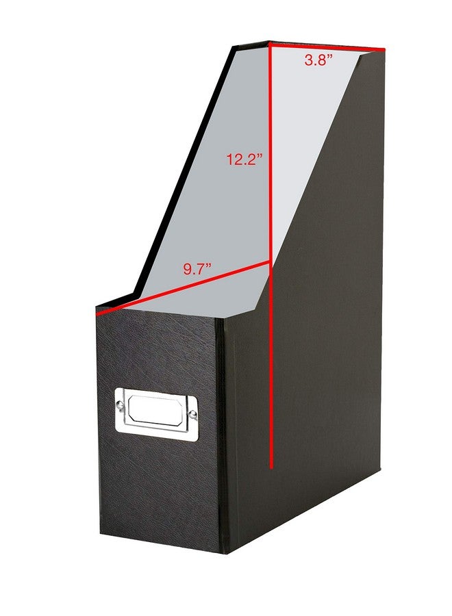 Snap-N-Store Fiberboard Magazine File With Pvc Laminate 12.25 X 3.88 X 9.75 Inches Black (Sns01565) - Image 3