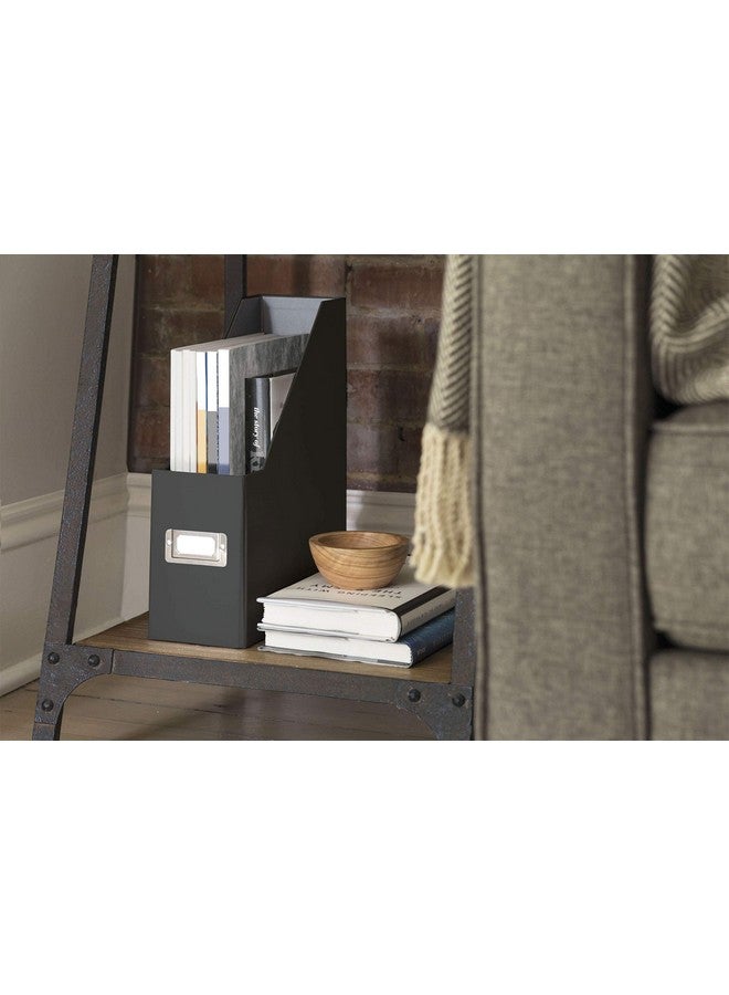 Snap-N-Store Fiberboard Magazine File With Pvc Laminate 12.25 X 3.88 X 9.75 Inches Black (Sns01565) - Image 5