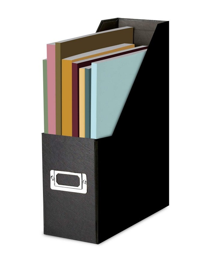 Snap-N-Store Fiberboard Magazine File With Pvc Laminate 12.25 X 3.88 X 9.75 Inches Black (Sns01565) - Image 1