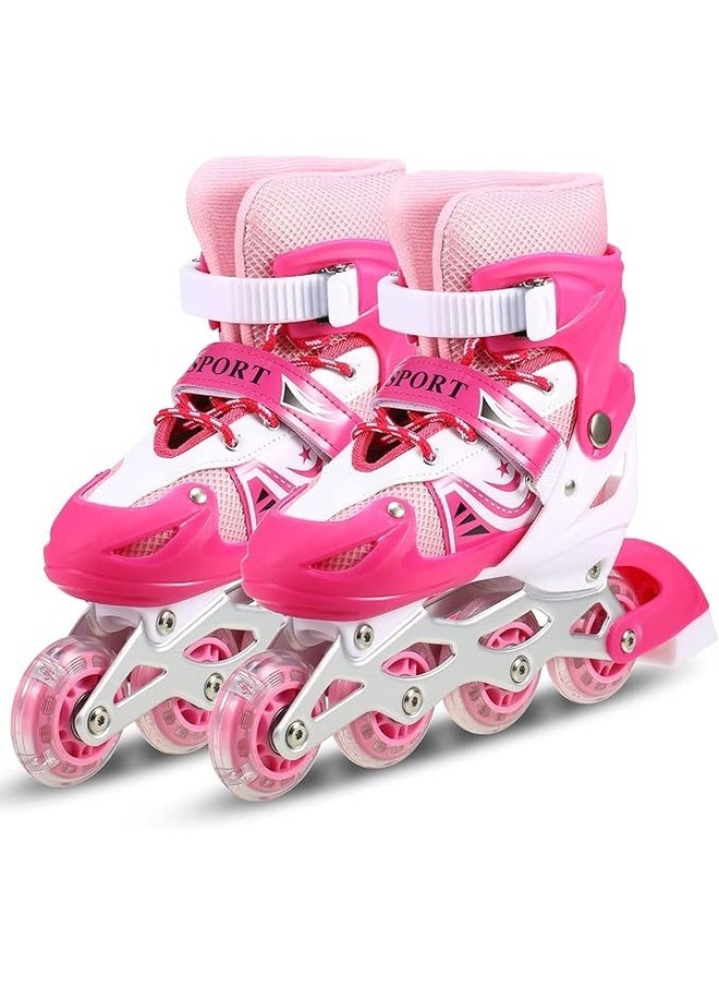 Generic Pepisky Children Roller Skates Adjustable Inline Skating shoes Outdoor Roller Skates for Boys Girls  - Image 1