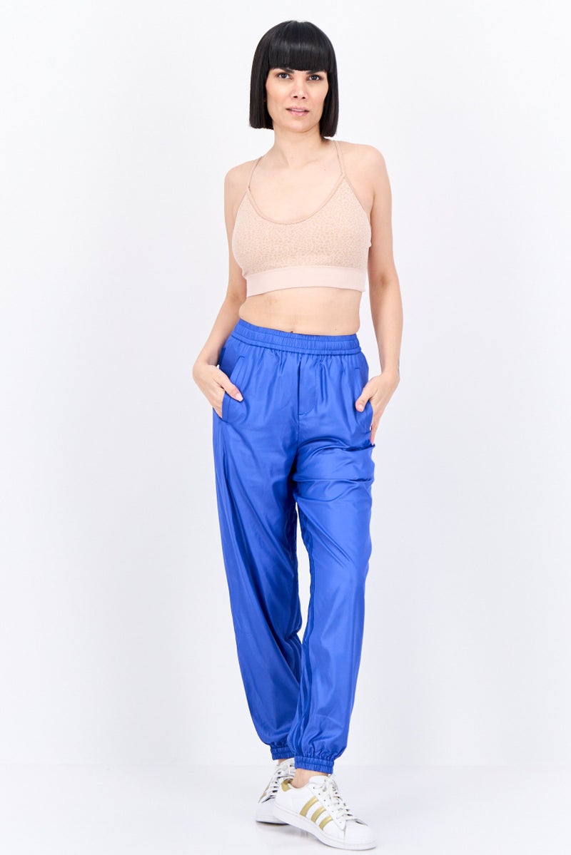 Adidas Women Sportswear Fit Training Track Pants, Blue  - Image 4