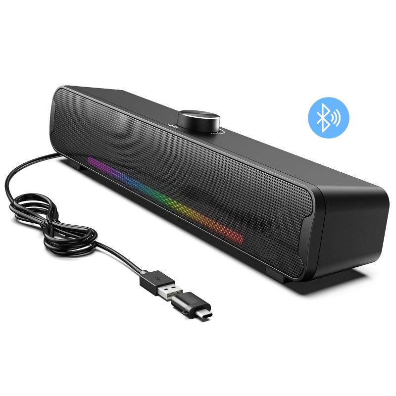 ONIKUMA L16 computer audio RGB desktop subwoofer speakers desktop home laptop gaming small speakers Bluetooth / wired speakers - Image 4