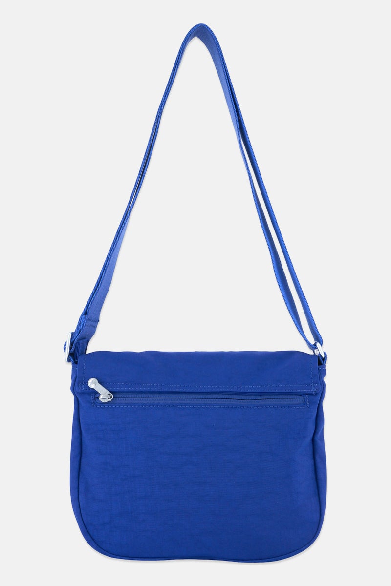 kipling حقيبة كتف نسائية بشعار العلامة التجارية، زرقاء - Image 2