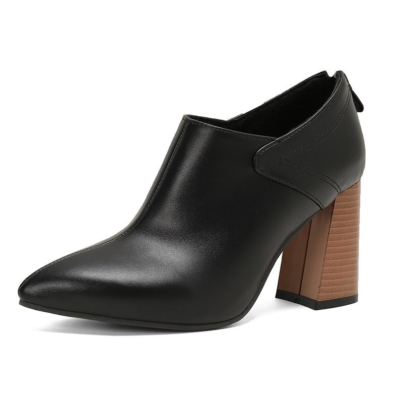 2024 Spring Fashion High Heel Pointed 32-50 Super Plus Size Back Zipper Women'S Shoes - Image 1