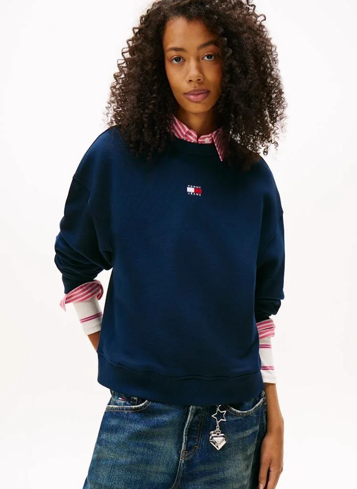 TOMMY JEANS Logo Crew Neck Sweatshirt