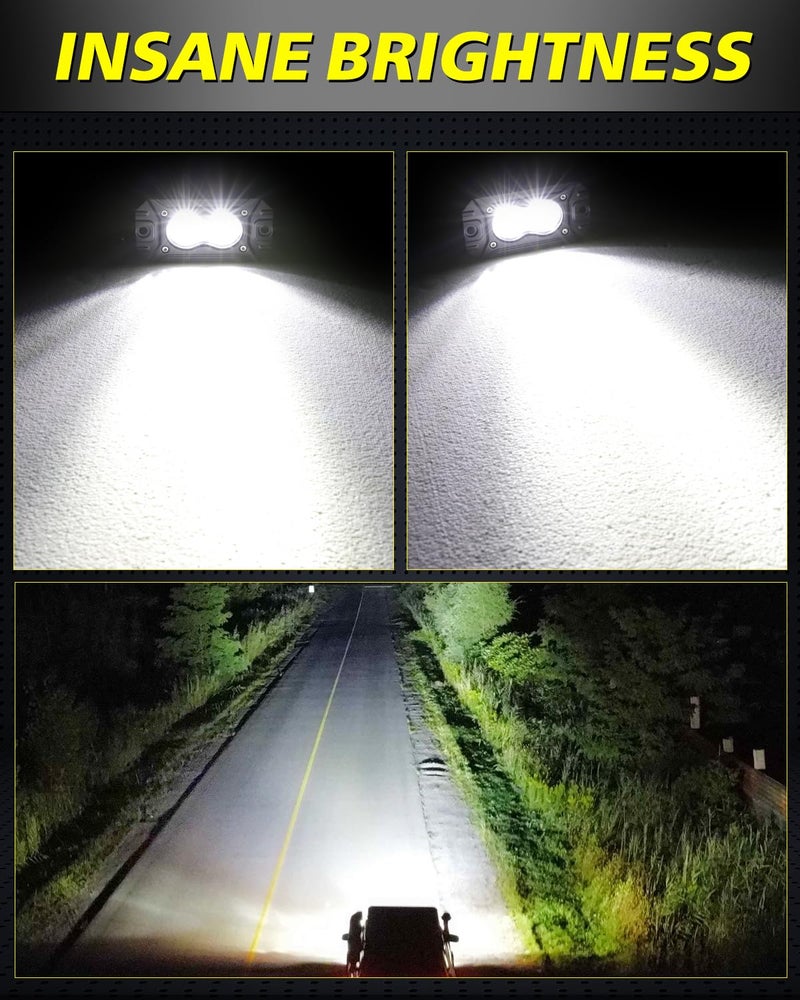 AKD Part Flush Mount LED Pods, AKD Part CREE LED Flush Bumper Lights 40W Spot Flood Combo Offroad Driving Light Backup Reverse Lights Flush Mount LED Fog Light Pods for Trucks Pickup SUV UTV ATV - Image 4