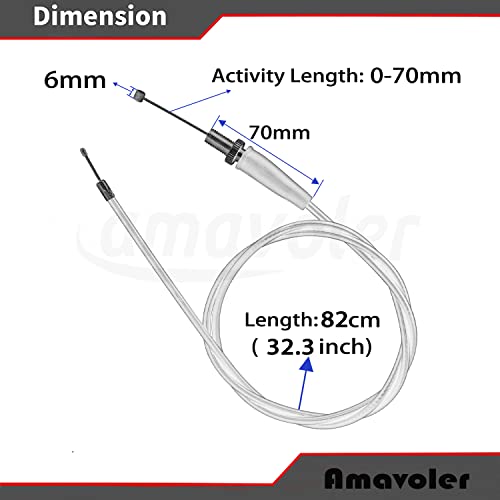 amavoler 323 82cm Throttle Cable Replacement Accessory Fit for 50cc 70 cc 90cc 110 cc 125cc Dirt Bikes Pit Bike SSR Coolster Roketa - Image 3