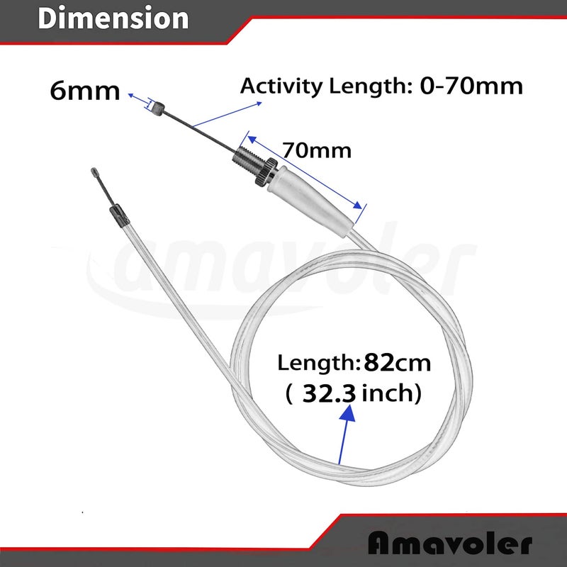 amavoler 323 82cm Throttle Cable Replacement Accessory Fit for 50cc 70 cc 90cc 110 cc 125cc Dirt Bikes Pit Bike SSR Coolster Roketa - Image 4