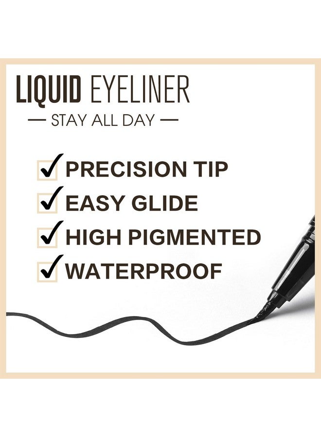 Ucanbe Black Mascara And Liquid Eyeliner Set Waterproof Colored Eye Makeup Duoenhance Your Gaze With Natural Lasting Lift & Curl For Lashes And Pigmented Smudgeproof Eye Liner - Image 3