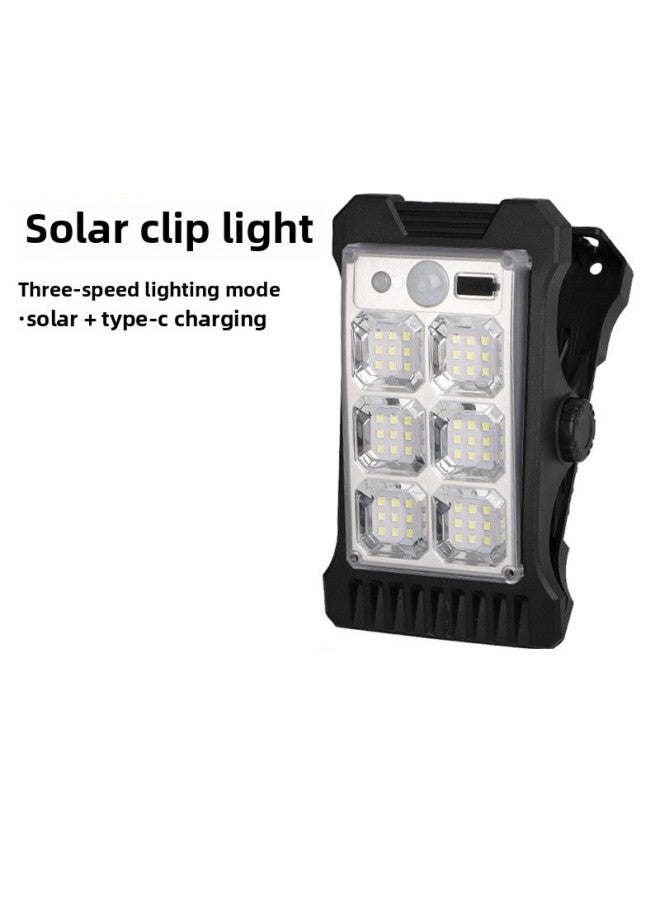 Clip Solar Wall Lamp Human Body Induction Outdoor Garden Lamp Learning Lamp Night Intelligent Automatic Solar Street Light