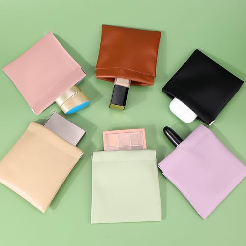 BUSOHA 6 PCS Small Makeup Bag for Purse, Mini Portable Cosmetic Bags for Women, Coin Purse Lipstick Cosmetic Accessories Organizer, Small Travel Kit Storage Pouch - Image 5